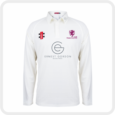 Wrington CC Matrix V2 L/S Playing Shirt (Ivory Trim)