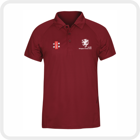Wrington CC Matrix Polo Shirt (Maroon)