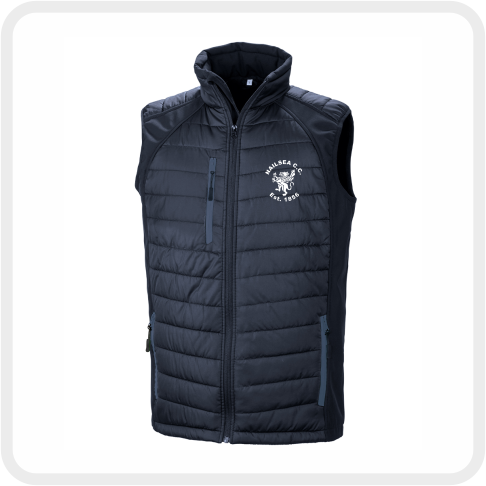 Nailsea CC Compass Padded Bodywarmer (Navy/Navy) RS238