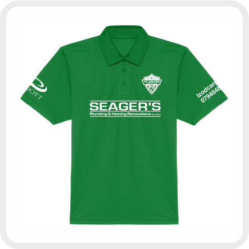 VC United FC Cool Performance Polo Shirt (JC040) Kelly Green