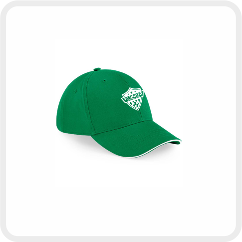 VC United FC Athleisure Baseball Cap (BB20) Kelly Green/White