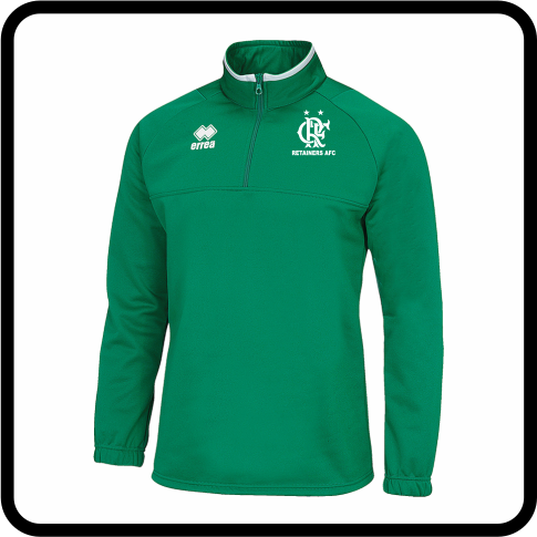 Retainers AFC Errea Mansel 3.0 Zip Neck Top (Green/white)