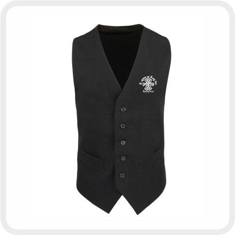 Koki Embroidered Premier Lined Waistcoat (PR622)