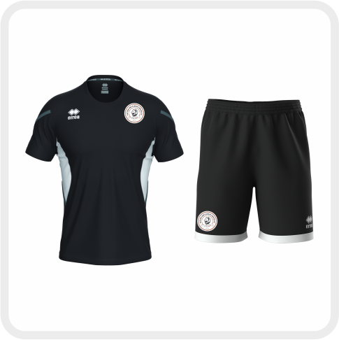 YACU FC Curtis Training T-Shirt (Blk/Wh/Ant) Barney Short (Blk/White