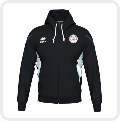 YACU FC Clancy Hooded Tracktop (Blk/Wh/Ant)