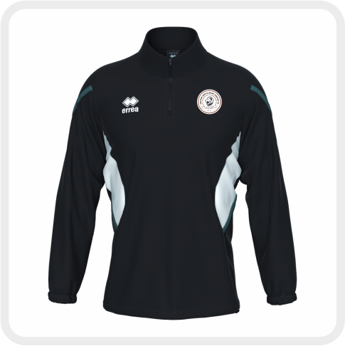 YACU FC Charles 1/4 Zip Top (Blk/Wh/Ant)