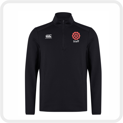 CHS CCC Club Zip Neck Midlayer (Black)