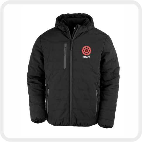CHS Maintenance Recycled Compass Padded Winter Jacket (Black) RS240