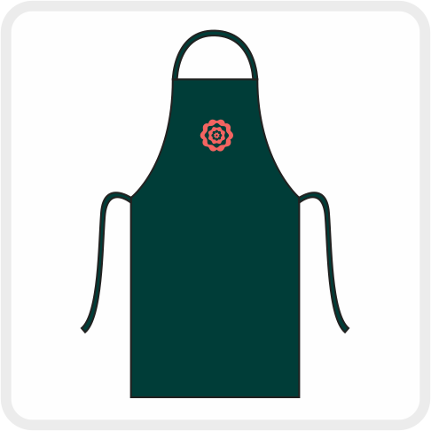 CHS Catering Dennys Polyester Bib Apron (Bottle) DE100