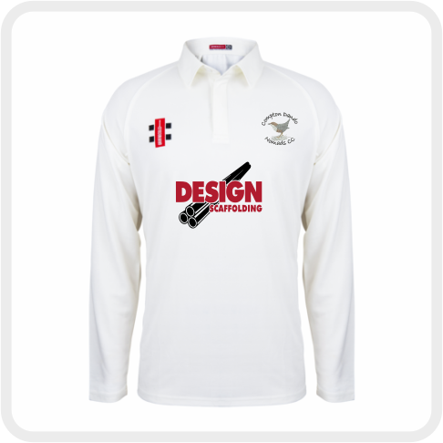 Compton Dando Nomads CC Matrix L/S Playing Shirt (Ivory Trim)