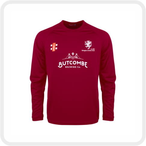 Wrington CC Matrix L/S T-Shirt (Maroon)