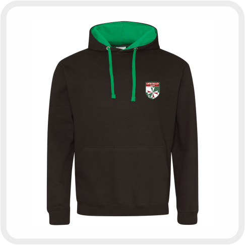 Chew Valley CC Varsity Hoodie (Black/Kelly Green)