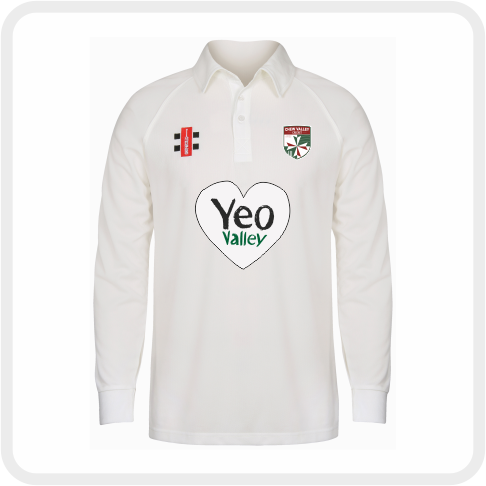 Chew Valley CC Matrix V2 L/S Playing Shirt (Ivory)