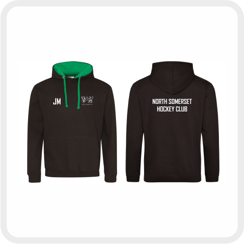 North Somerset Hockey Club Varsity Hoodie (Black/Kelly Green)