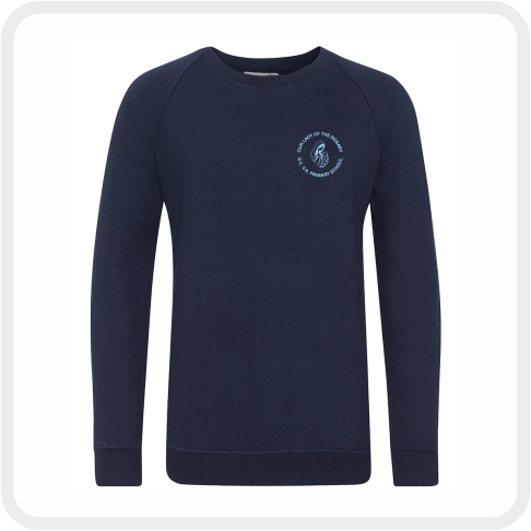 Our Lady of the Rosary Sweatshirt (Navy) AC001B