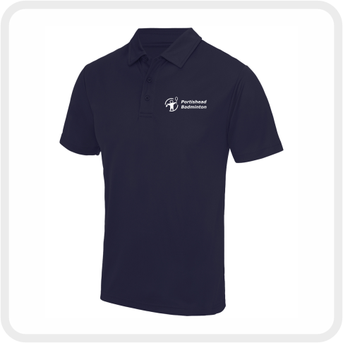 Portishead Badminton Performance Polo Shirt (Navy)