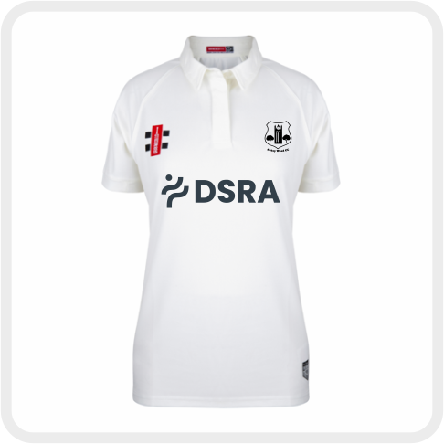 Abbey Wood CC Matrix V2 Womens S/S Playing Shirt (Ivory Trim)