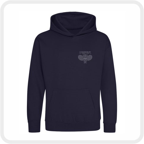 Congresbury Tennis Club Kids College Hoodie (JH001) Navy