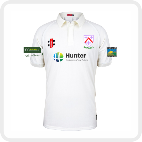 Claverham CC Matrix V2 S/S Playing Shirt (Ivory Trim)