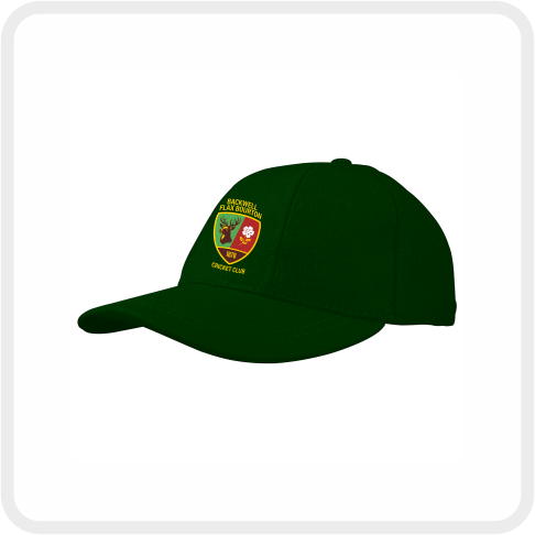 Backwell Flax Bourton CC Traditional Melton Cap (Green)