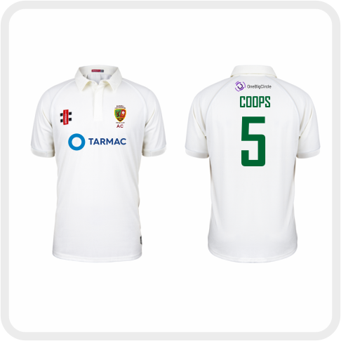 Backwell Flax Bourton CC Matrix V2 S/S Playing Shirt (Ivory)