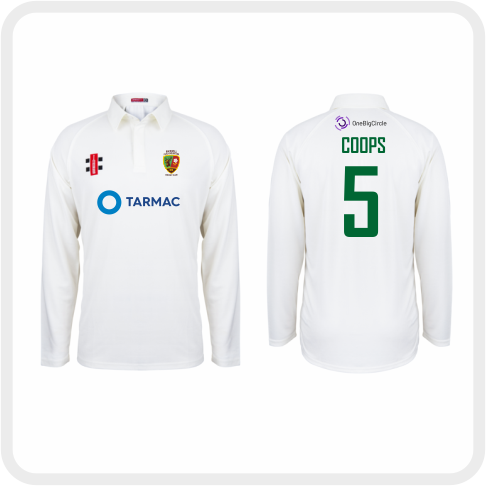 Backwell Flax Bourton CC Matrix V2 L/S Playing Shirt (Ivory)