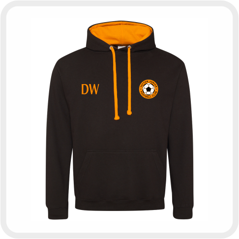 Yatton Junior Football Club Kids Varsity Hoodie (Black/Orange)