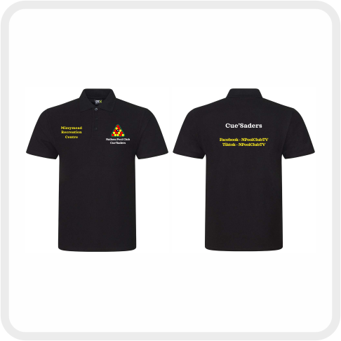 Nailsea Pool Club Crusaders Pro Polo Shirt (Black) RX101