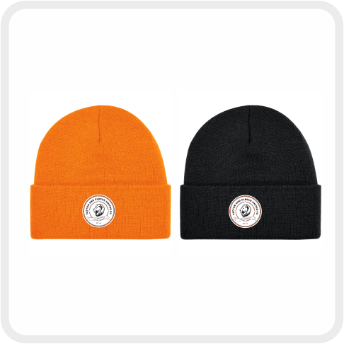 YACU FC Beanie Hat (Black or Orange) BB45