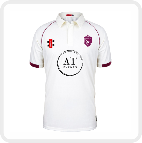 Wrington CC Matrix V2 S/S Playing Shirt Juniors (Maroon Trim) Wrington CC Matrix V2 S/S Playing Shirt Juniors (Maroon Trim)