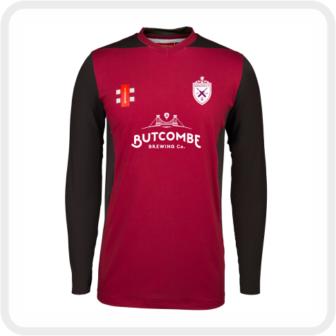Wrington CC Performance T20 L/S Shirt (Maroon/Black) Wrington CC Performance T20 L/S Shirt (Maroon/Black)