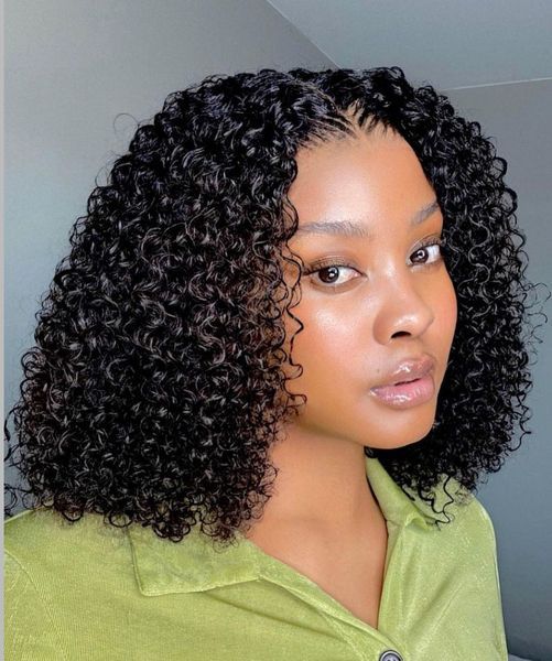 Glueless curly wig