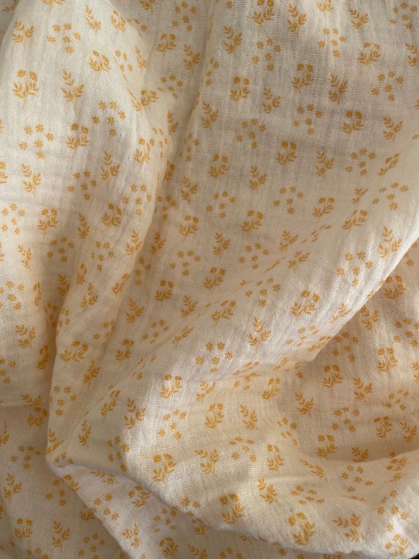 Ditzy Floral Double Layered Muslin