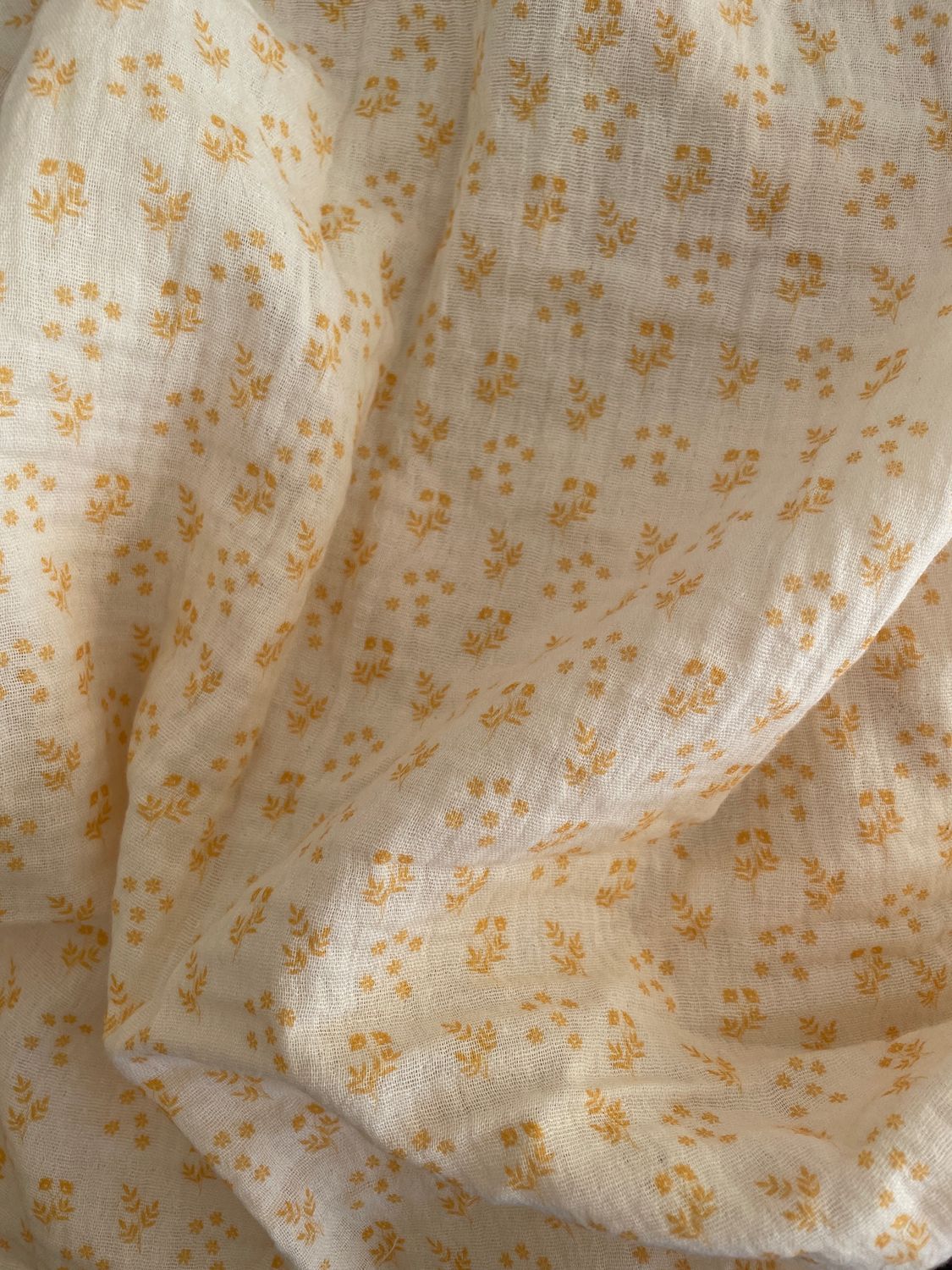 Ditzy Floral Double Layered Muslin