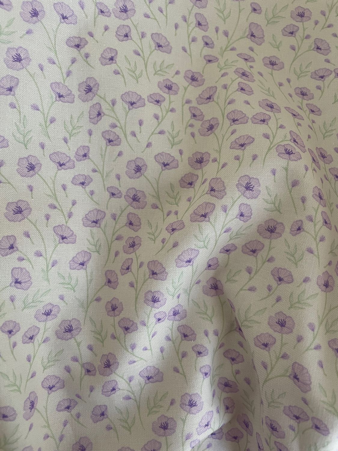 Purple Petals Organic Cotton