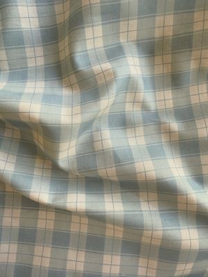 Blue Plaid Organic Cotton