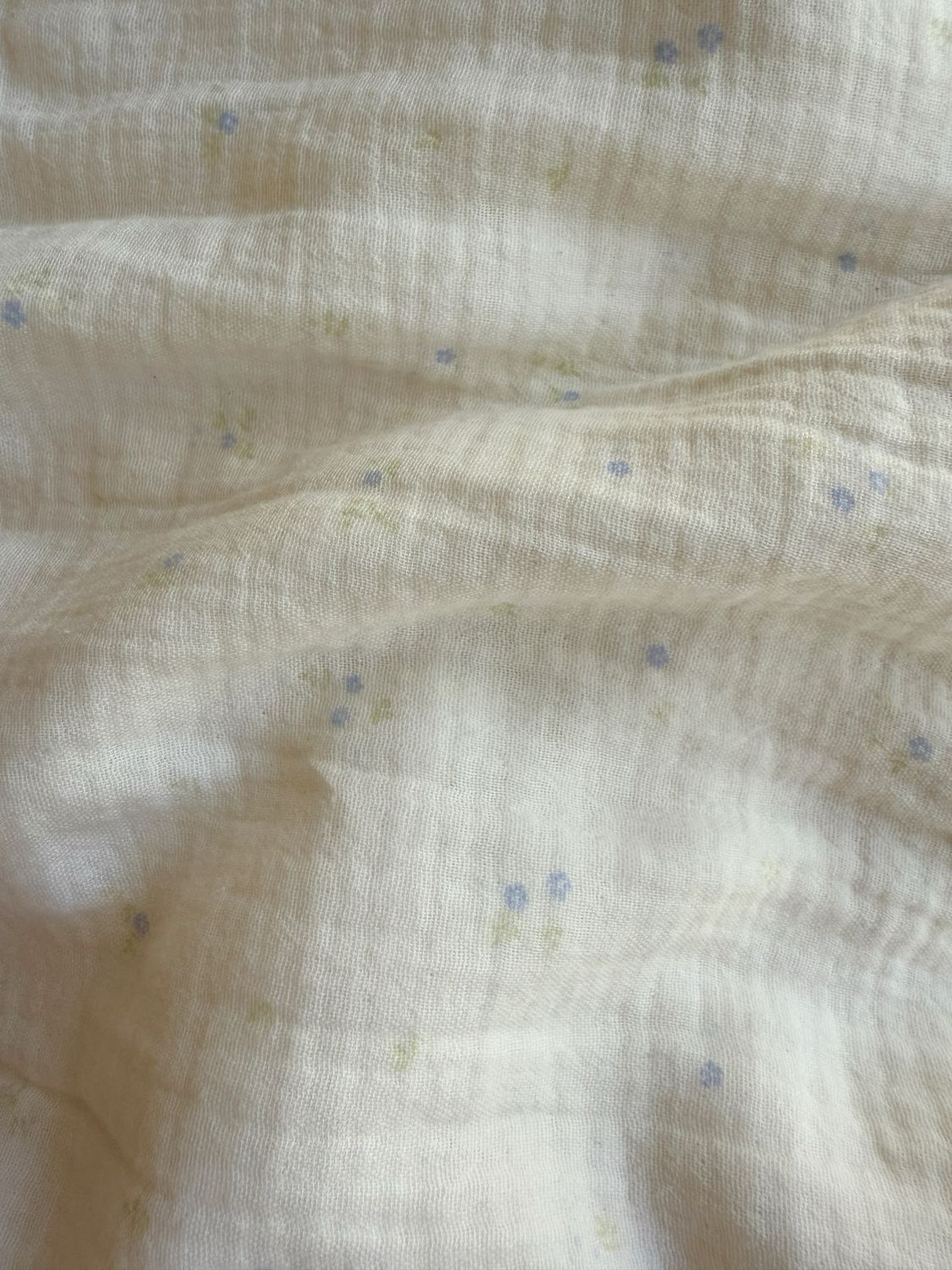 Tiny Floral Double Layered Muslin