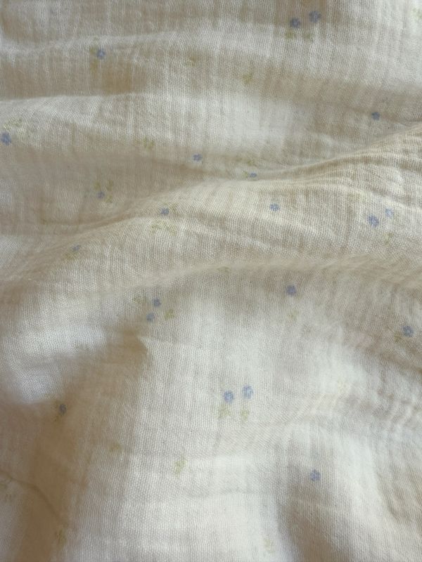 Tiny Floral Double Layered Muslin