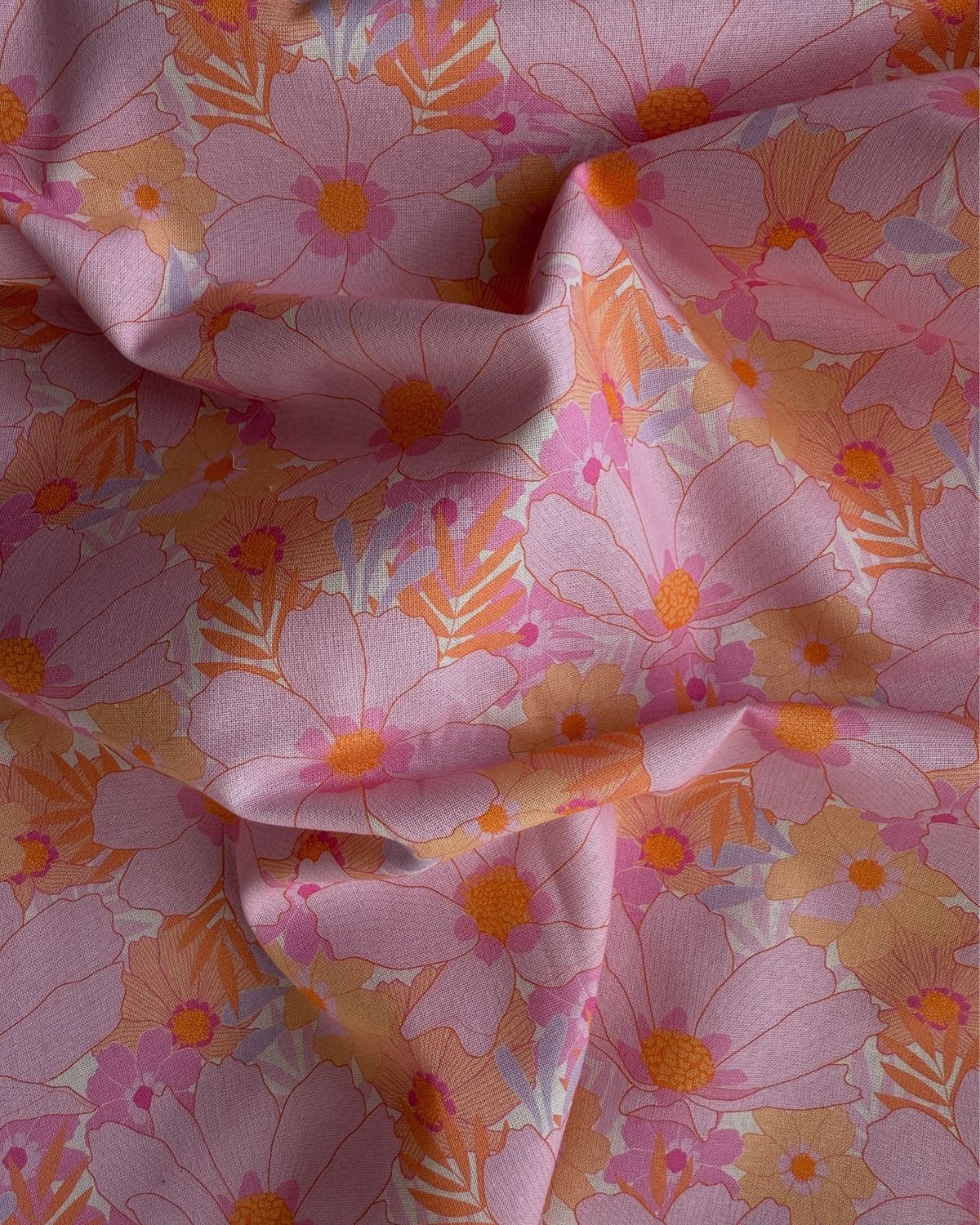 Busy Floral Organic Cotton