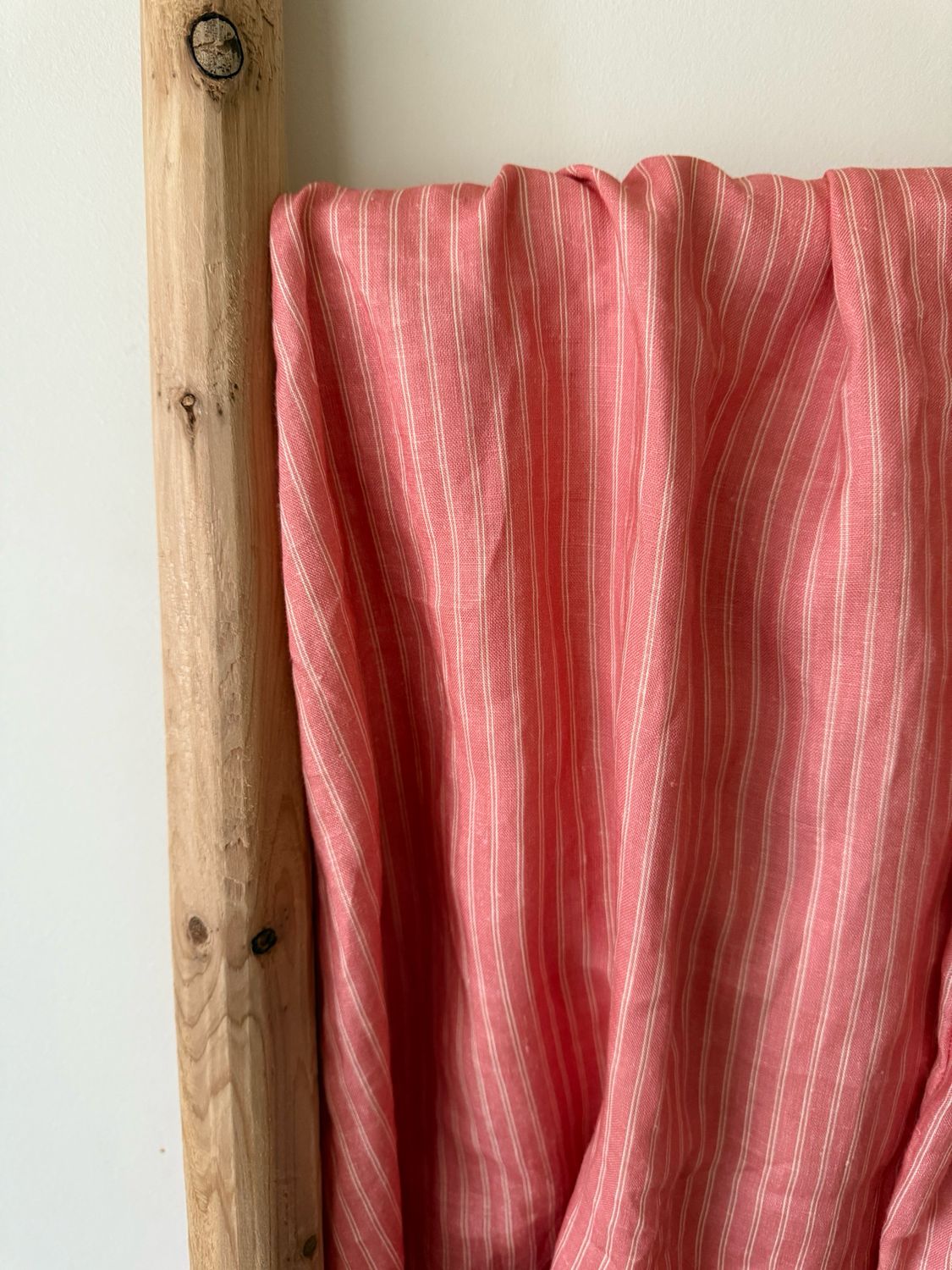 Dark Coral Pure Linen