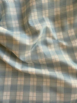Blue Plaid Organic Cotton