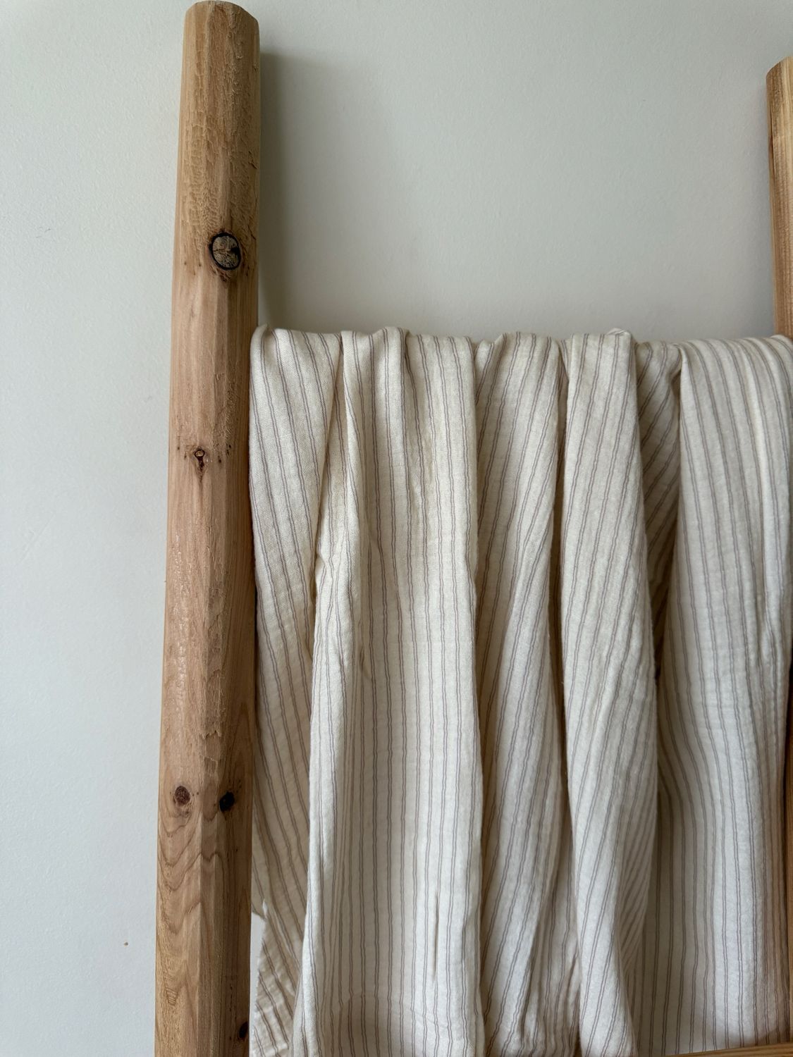 Brown Stripes Double Layered Muslin
