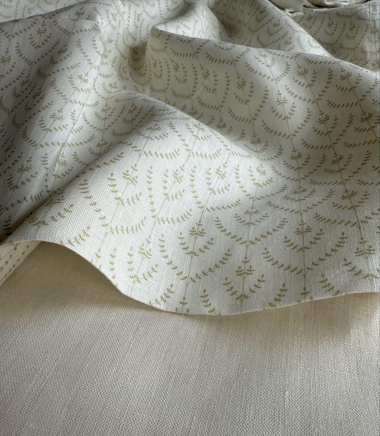 Olive Branches Pure Linen