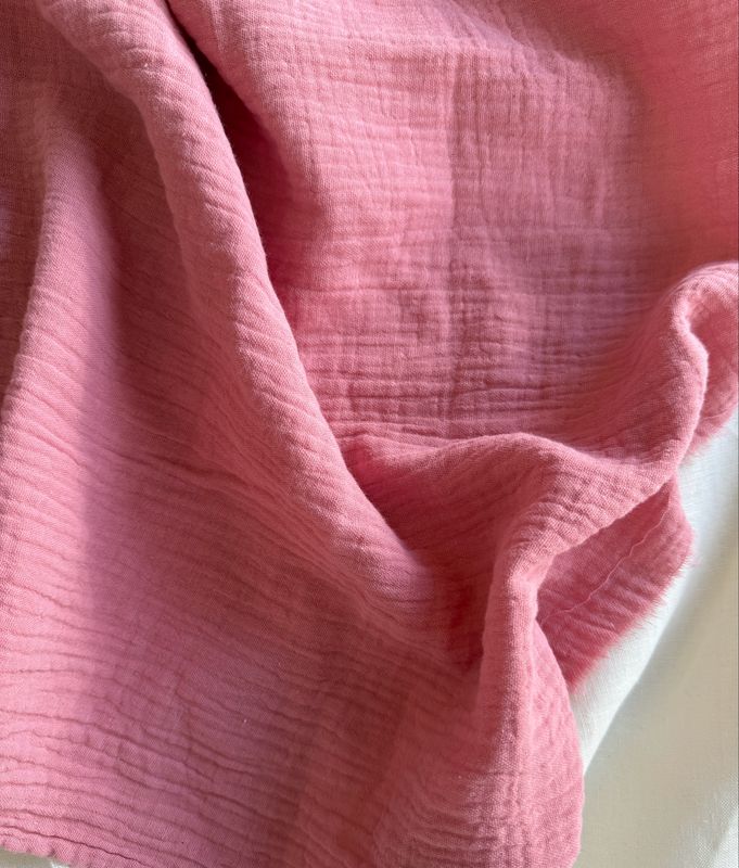 Double Gauze - Berry Blush