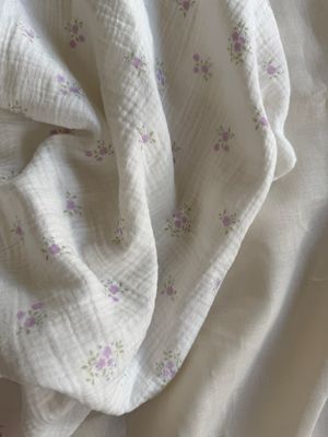 Vintage Lilac Double Layered Muslin