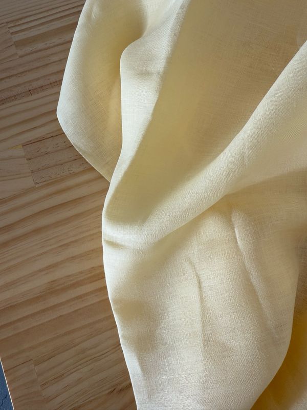 Butter Yellow Pure Linen