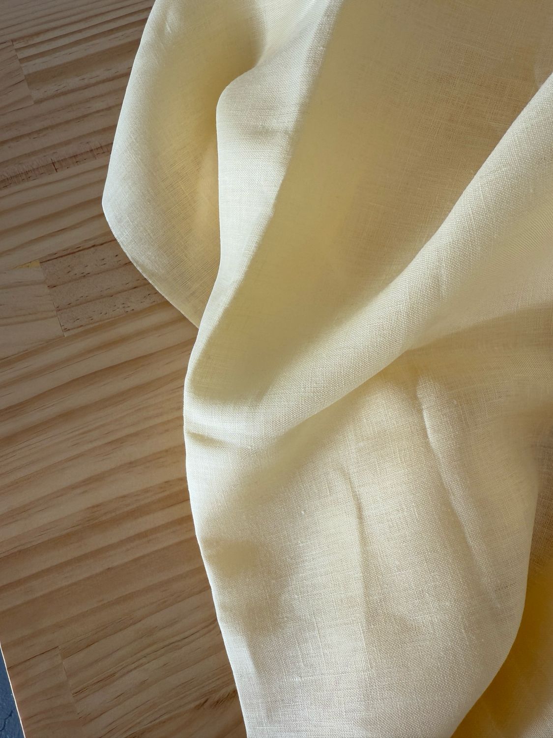 Butter Yellow Pure Linen