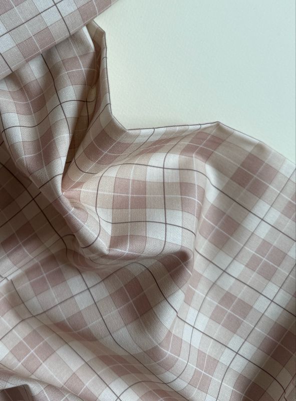 Oatmeal Plaid Organic Cotton