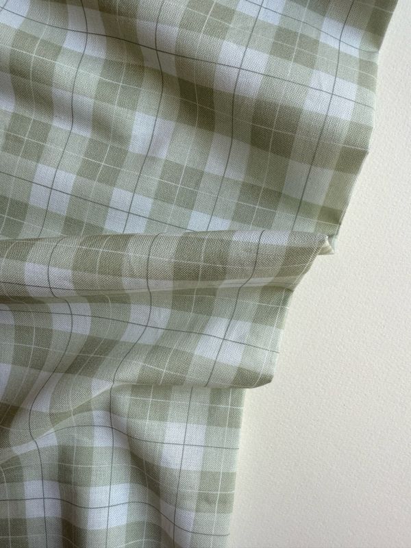 Muted Sage Plaid Organic Cotton