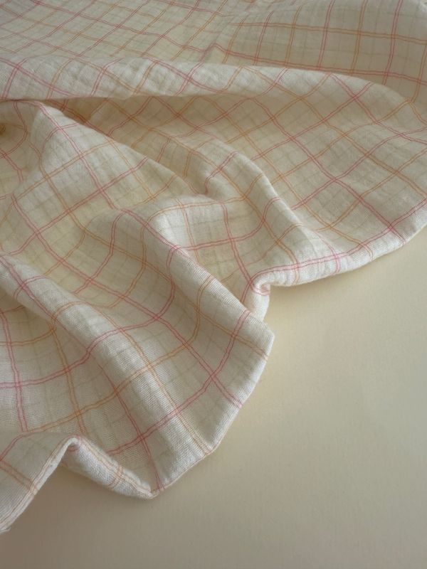 Summer Checks Double Layered Muslin